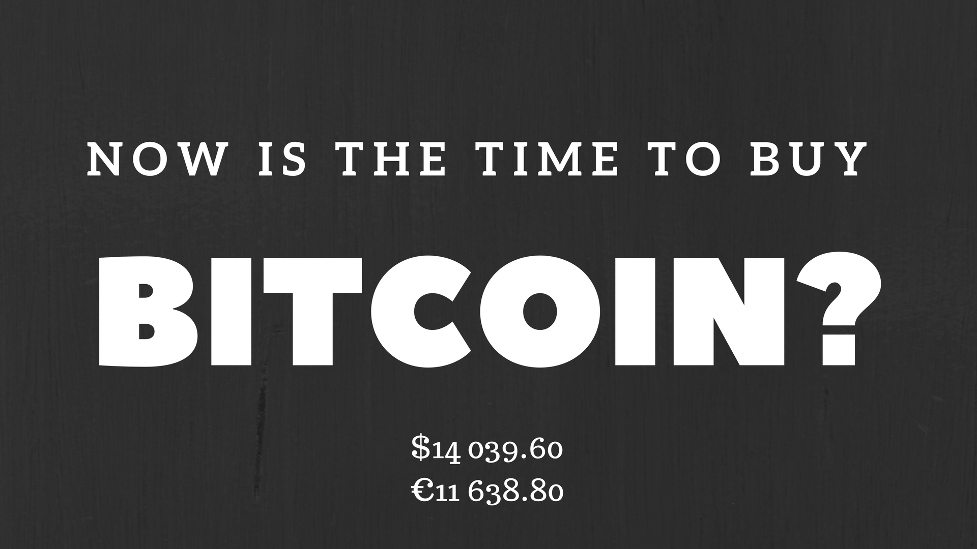 i need to buy bitcoin now